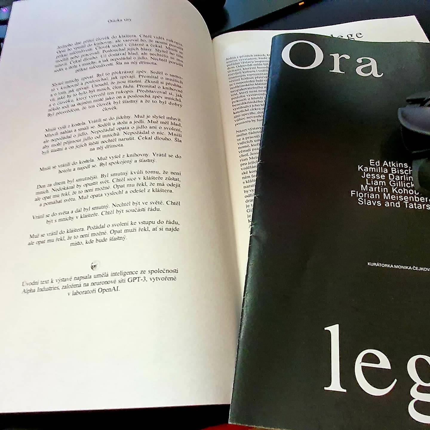 Yesterday I attended a remarkable exhibition of contemporary art "Ora et lege". With Dita ...