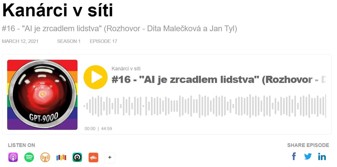 „AI je zrcadlem lidstva“