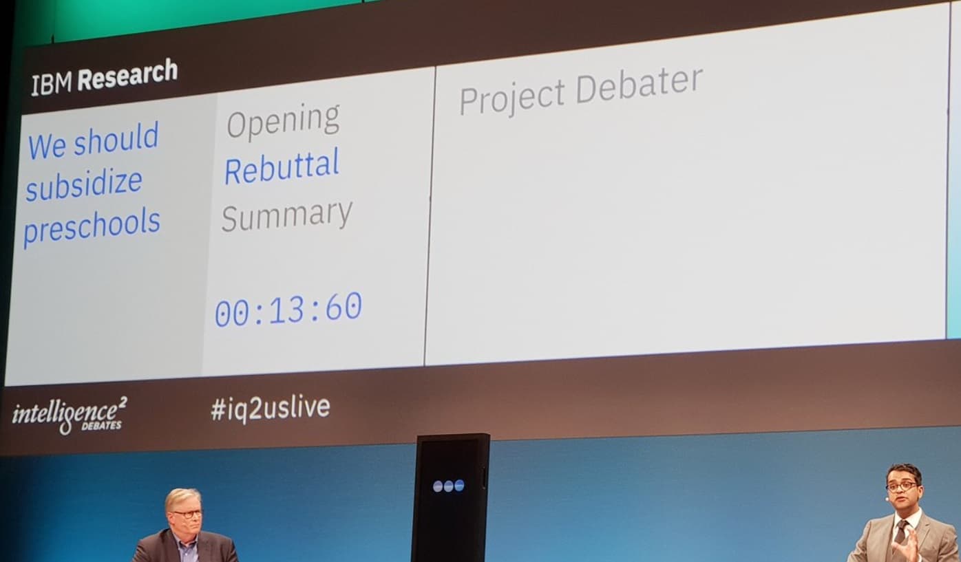 Artificial Intelligence Surprises in Debate Competition