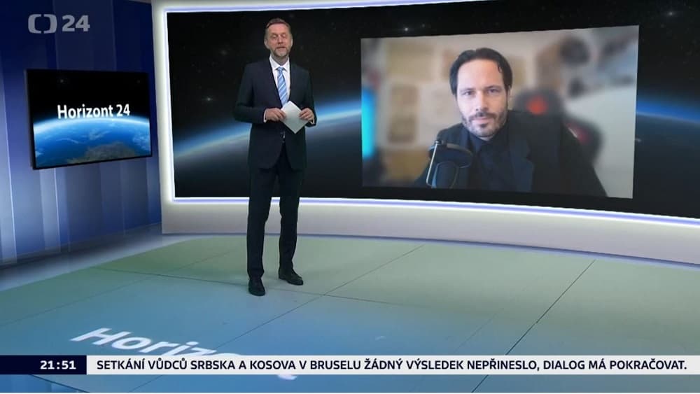 Živý rozhovor pro pořad Horizont na ČT24