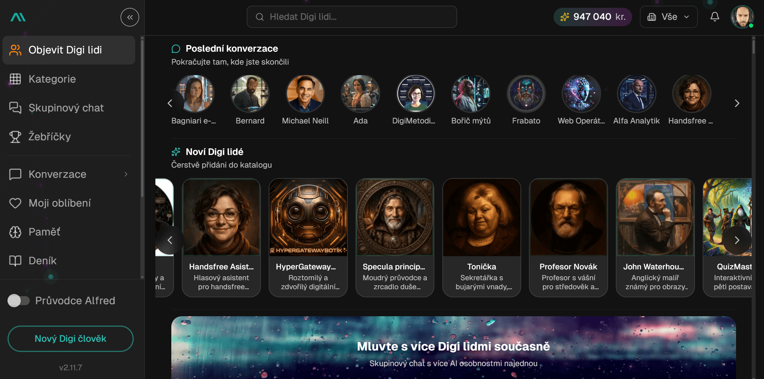 Hyperprostor — platforma pro tvorbu digitálních lidí
