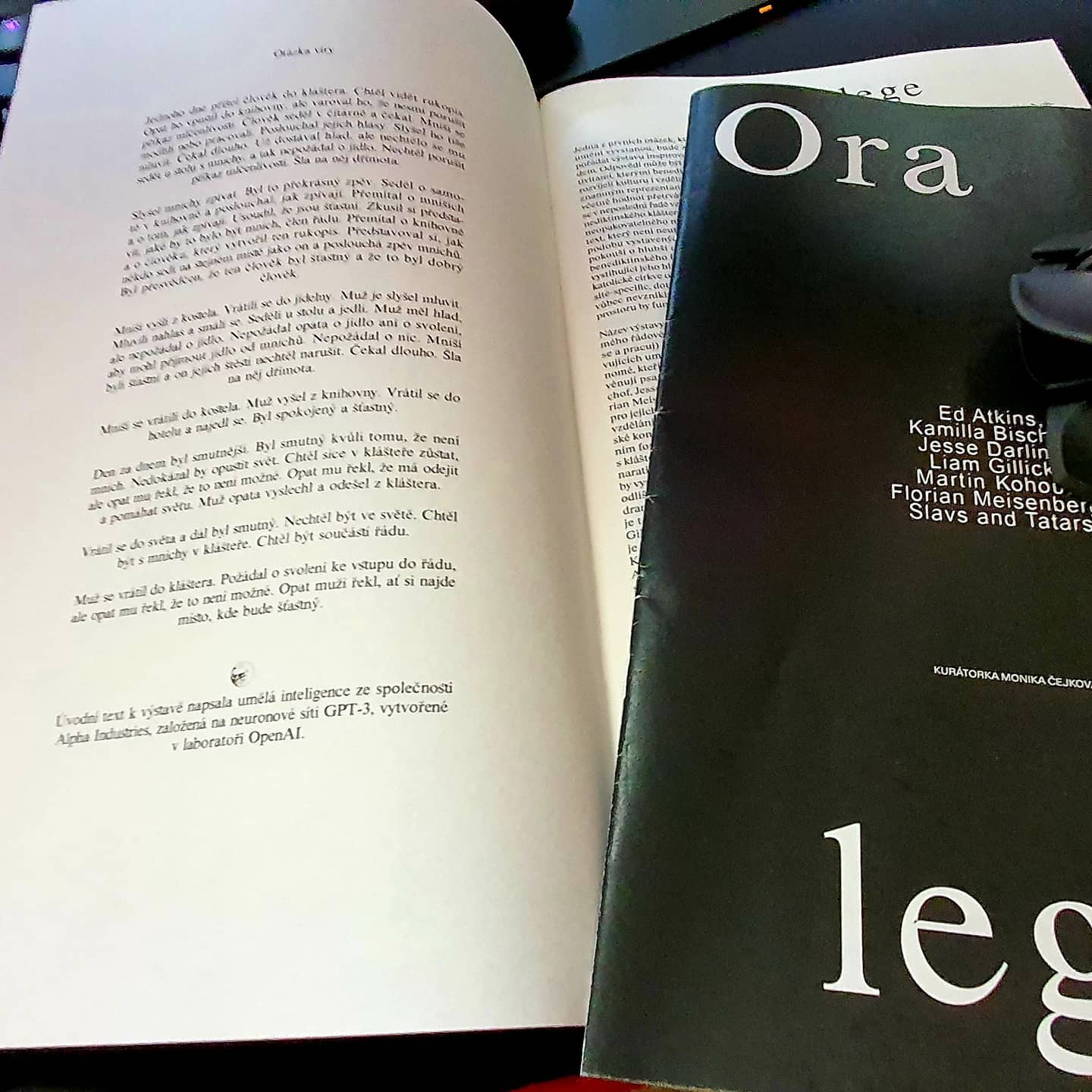 Yesterday I attended a remarkable exhibition of contemporary art "Ora et lege". With Dita ...