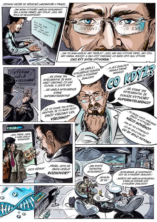 It’s been four years since our artificial intelligence named Black Magic 🪄✨ generated the first AI comic!