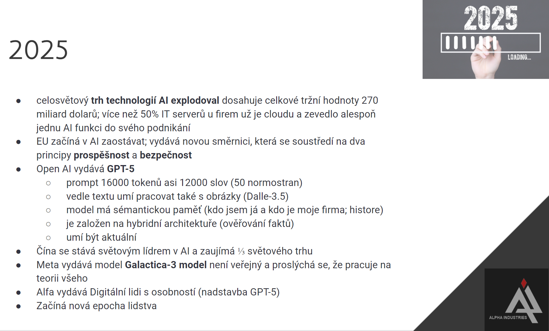 Co nás čeká v roce 2025